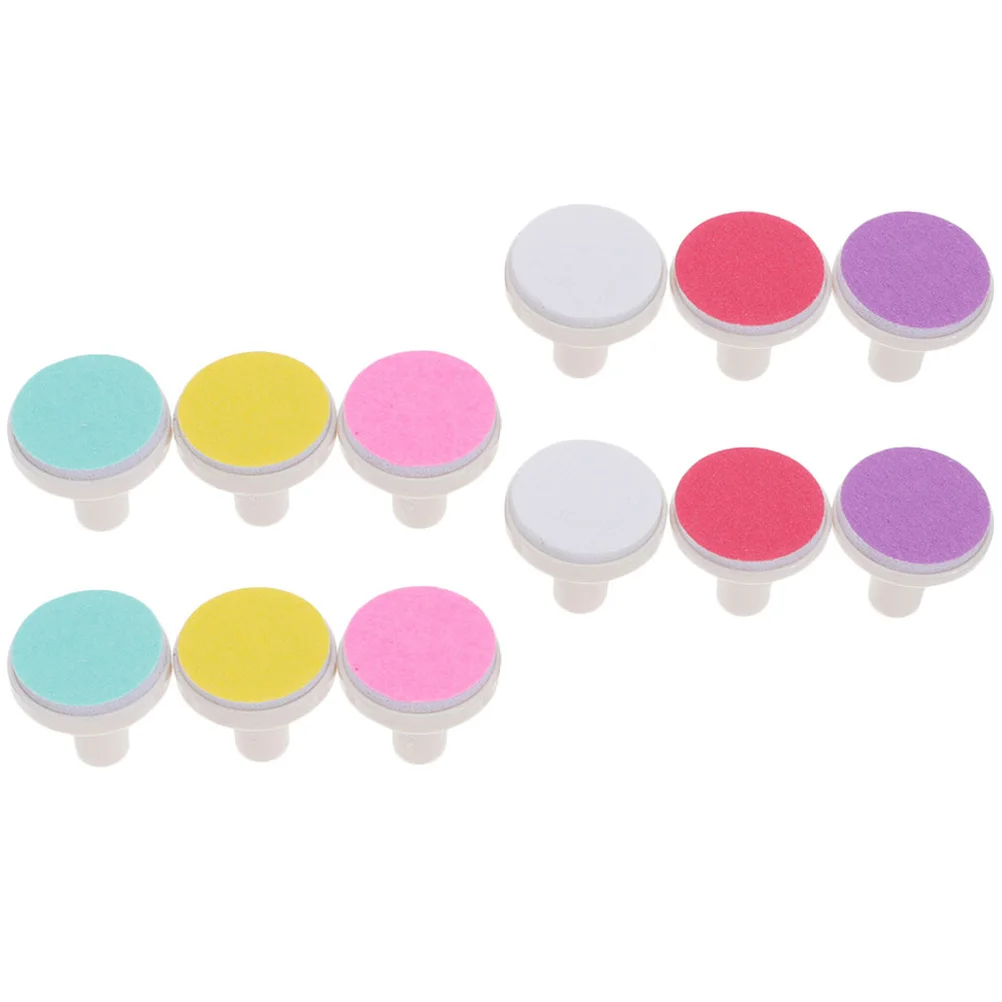 

12Pcs Infant Nail Trimmer Pads Small Nail File Heads Colored Nail File Pads Portable Nail File Head Pads