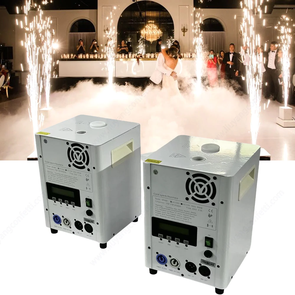 650W Cold Spark Fountain Fuochi D'Artificio Sparkular Machine Wireless Remote Fountain Fuochi D'Artificio Effetto Scenico Per Eventi Per Feste Di Matr