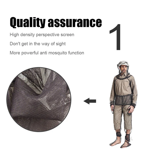 Lélegző Háló Szúnyogtaszító Öltöny Kültéri Rovar Védő Ruhák Nadrág Ing Kesztyű - Image 4