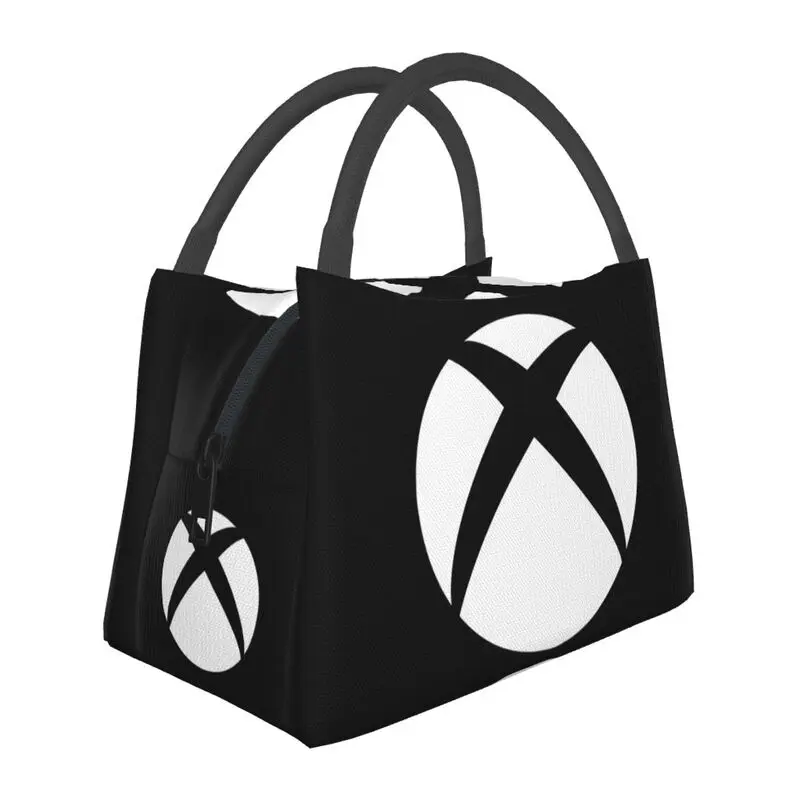

Classic Xboxs Logo Insulated Lunch Bags for School Office Video Game Gamer Lover Waterproof Thermal Cooler Lunch Box Women
