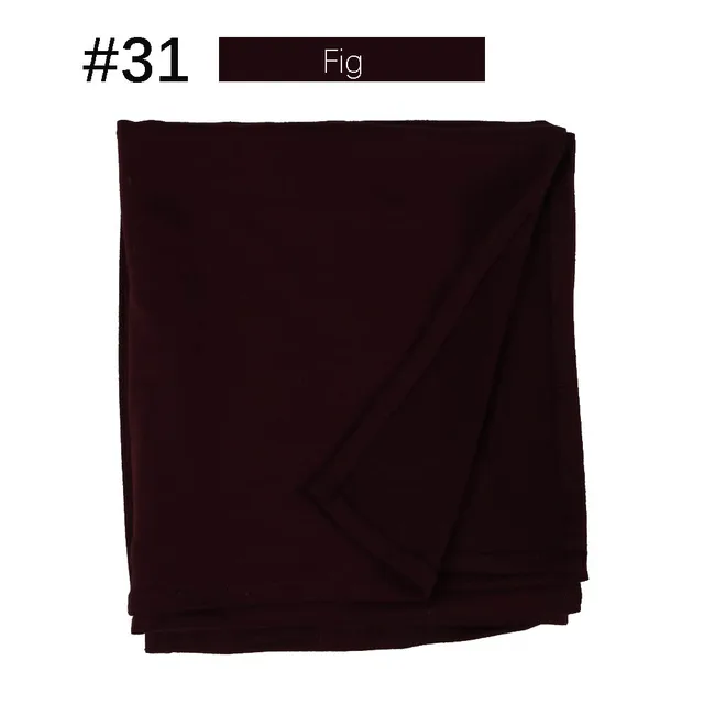Muslim Women Premium Instant Cotton Jersey Hijab Scarf Jersey Hijabs Scarves With Hoop Pinless HeadScarves 53 colors 31