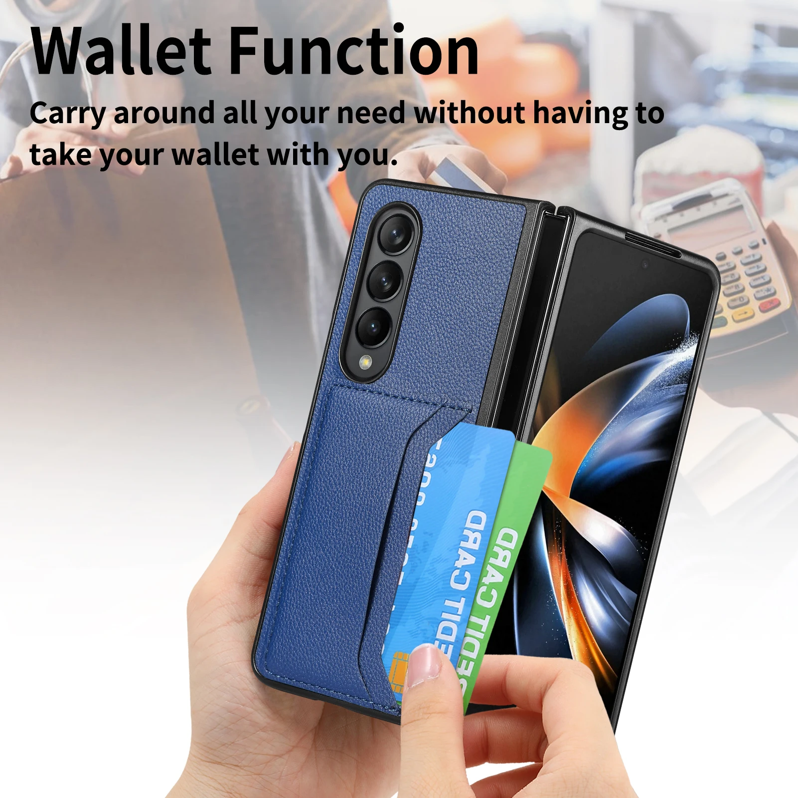 Custodia Pieghevole Anti-Caduta Per Samsung Galaxy Z Fold 5 3 Fold5 Fold3 Fold4 Fold2 Fold2 Fol4 2 Zfold5 Matte Feeling Bag