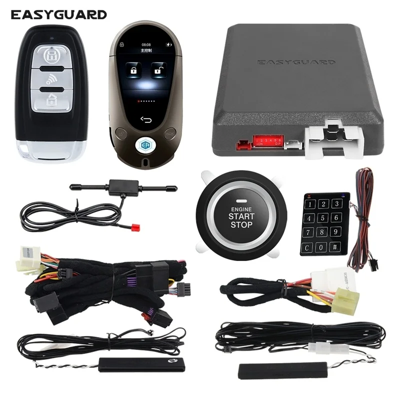 EASYGUARD smartphone APP control CAN BUS data fit for Cavalier 2016-2018 push button anti-theftauto start stop