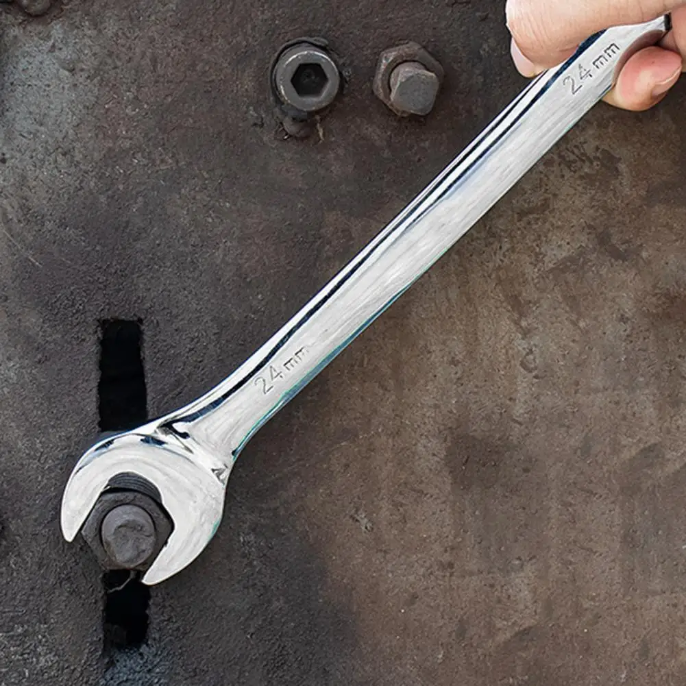 6-15mm Dual Open Head Wrench Chrome Plated Carbon Steel Double End Spanner Mirror Polished Auto Repair Hand Tools |