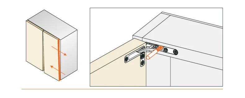 Escondida, Moldura De Alumínio, Hardware De Porta