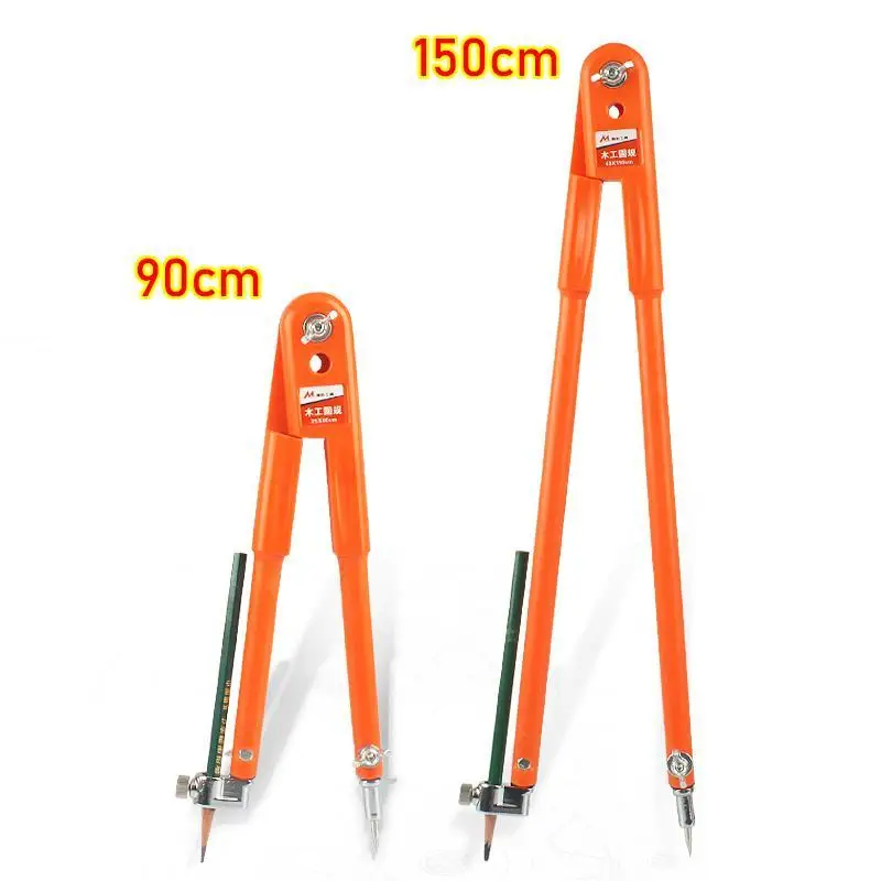 Carpenter Precision Pencil Compasses Large Diameter Adjustable Dividers Marking And Scribing Compass For Woodworking