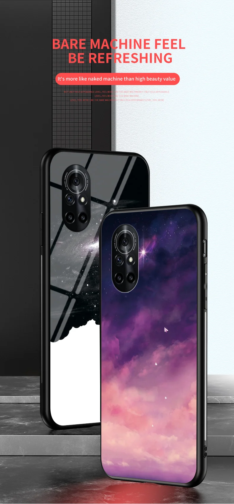 Per Nova 5 7 8 9 Pro Custodia in vetro DECLAREYAO Vetro temperato a specchio duro di lusso Coque per Huawei Nova 3E 4E 6SE 7SE 8SE 9SE_voghion.com