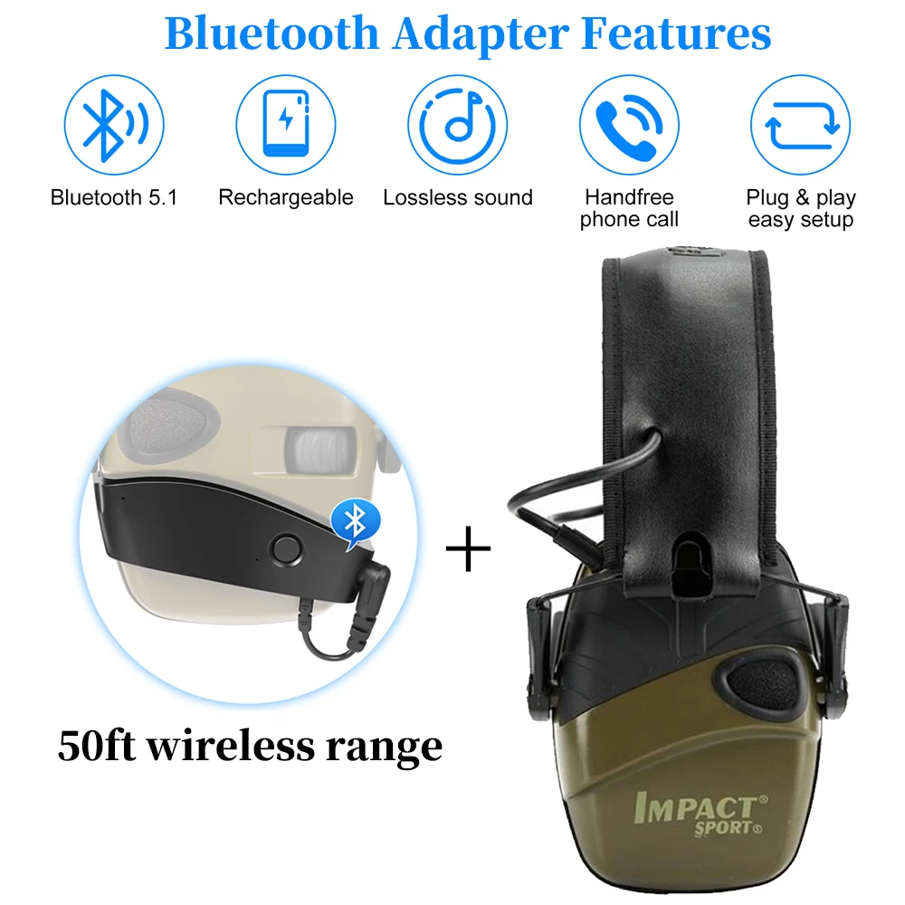 Electronic Shooting Hearing Protection Bluetooth Bluetooth Tactical