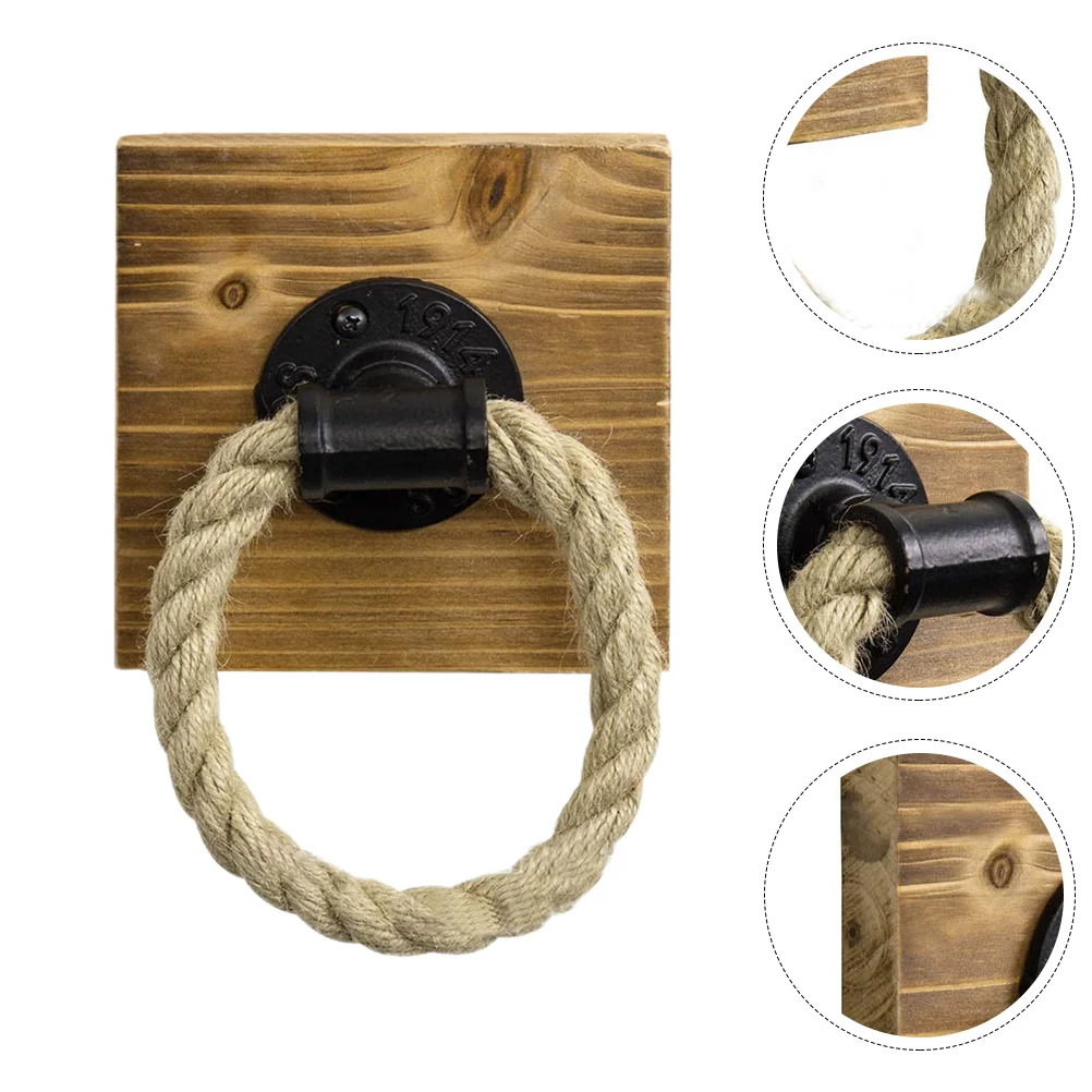

Towel Holder Bathroom Rack Towels Toilet Paper Holders Coat Hangers Wall Ring Rural
