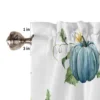 ZEDLIYU Valances for Windows Kitchen Living Room Small Window Valance Fall Pumpkin Autumn Harvest Thanksgiving 1 Panel 5