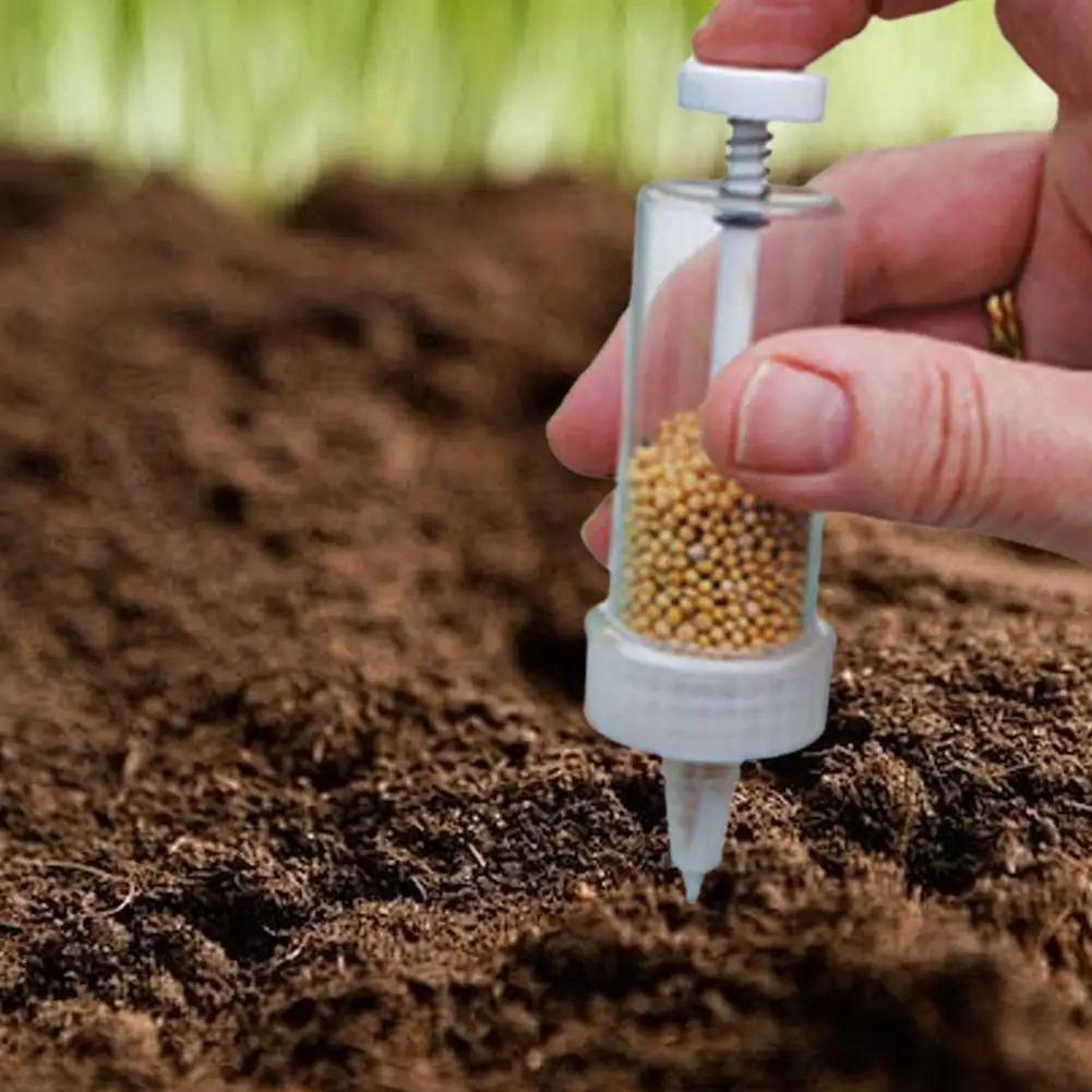 Handheld Seed Dispenser 1pc Handheld Seed Dispenser Mini Manual Seeder Tool for Garden Planting Flower Pot & Garden Bed Essential Gardening Supplies