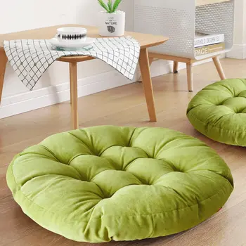 Floor Pillow Large Floor Cushions Round Floor Cushion Seating for Adults Kids Thick Tufted Meditation Cushion for Yoga Tatami 1