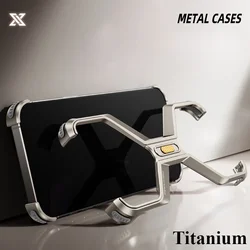 Eary X Premium Aluminum Frameless Shockproof Phone Protector - iPhone 16 Pro Max (Titanium)