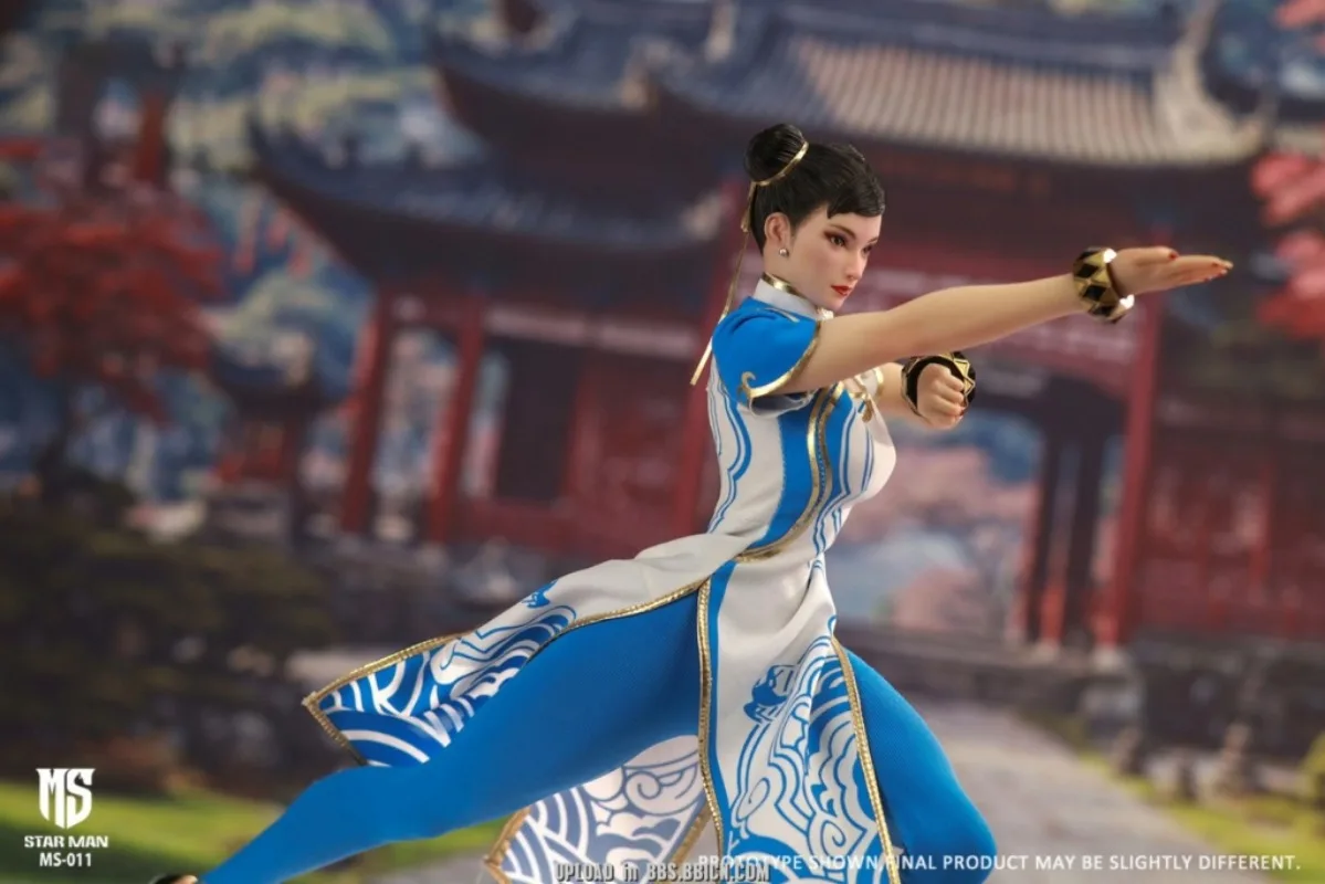 STARMAN女格闘家 Chun-li 1/6 アクションフィギュアMS-011 STAR MAN MS-011 1/6 Female Fighter Li 12