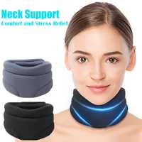 Neck Support Cervical Brace Cervicorrect Adjustable Foam Cervical Collar for Relieve Cervical Pain Airplane Travel Nap Health 1