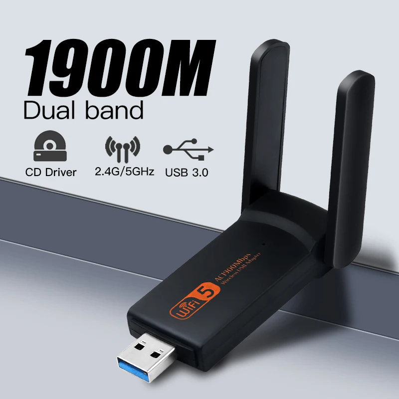 lan to mobile adapter JCKEL 1200Mbps USB Wifi 5.8GHz 2.4GHz USB Thu Wifi Card Mạng Không Dây Usb Wifi Tốc Độ Cao ăng Ten Wifi Thụ Thể lan to mobile adapter Network Cards