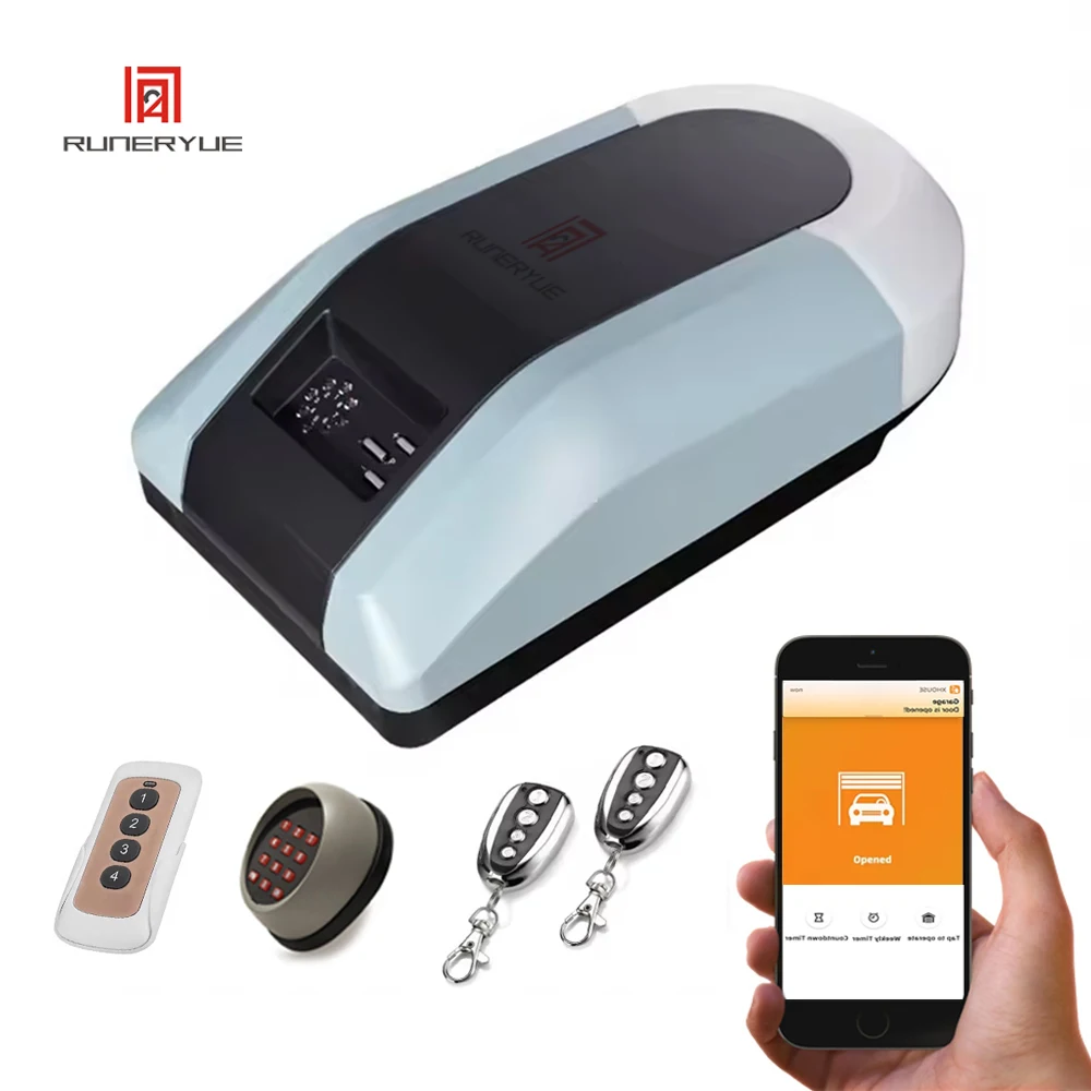 

Automation Door Opener 800N Tilting Doors Motor 220V Garage Door Operator With 2 Remote Chain Carpark Motor for 12² Door