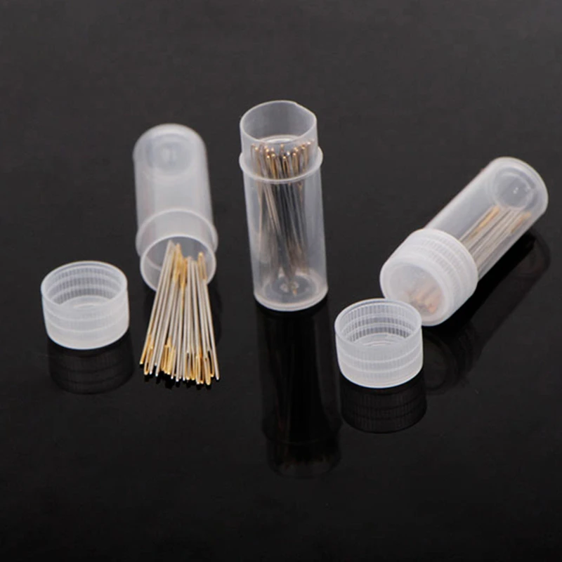 30Pc Cross Stitch Needles Gold Tail Needle Blunt Embroidery Needle Cross Stitch Needlework Tools Embroidery