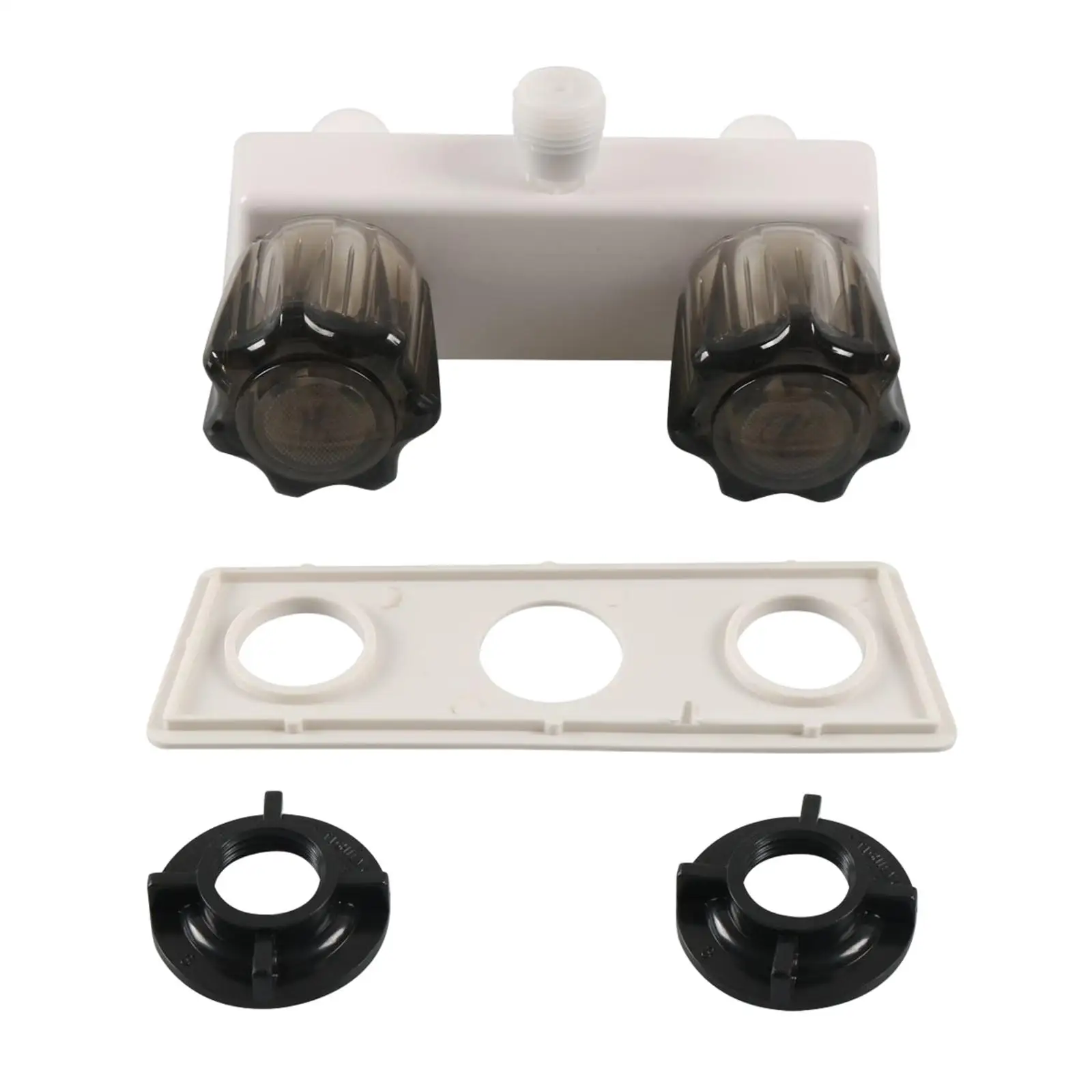 RV 샤워 수도꼭지, 샤워 밸브 전환기, 아크릴 손잡이, RV 자동차 용이