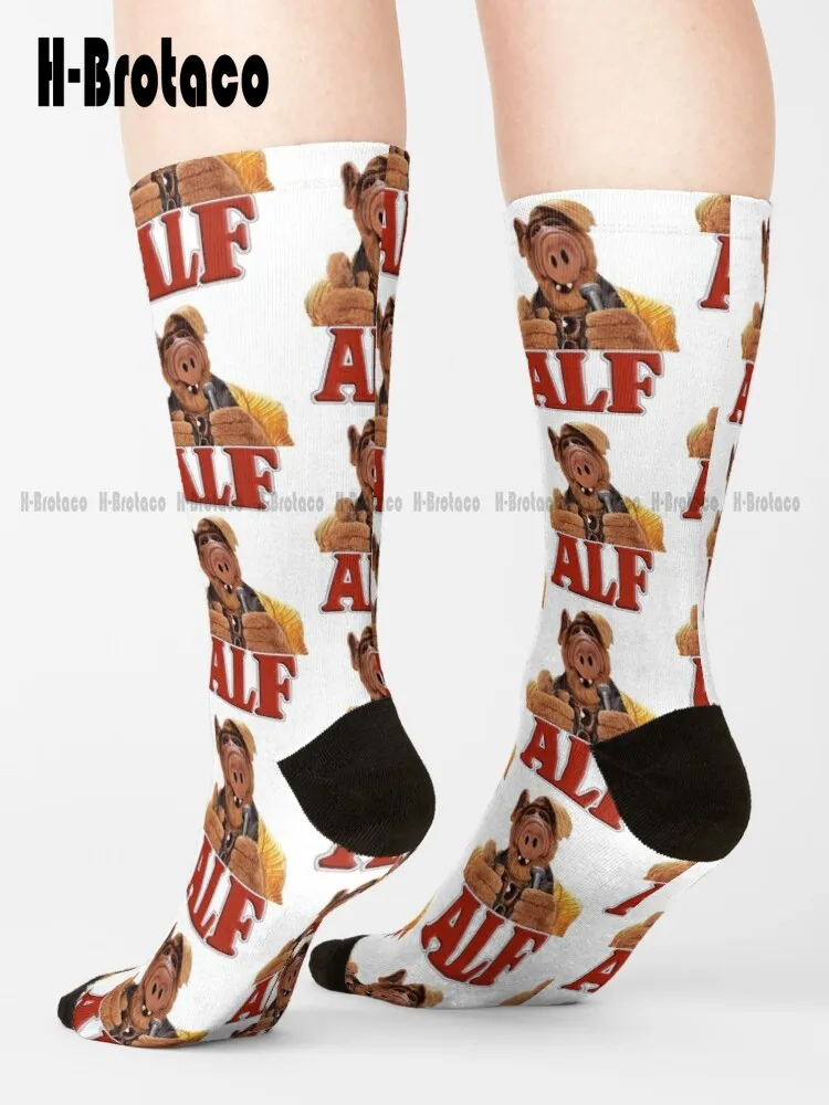 

Классные носки с черными очками Alf The Fave Movie, длинные носки для мужчин, удобные спортивные носки для лучших девушек, индивидуальный подарок, повседневные носки в стиле Харадзюку