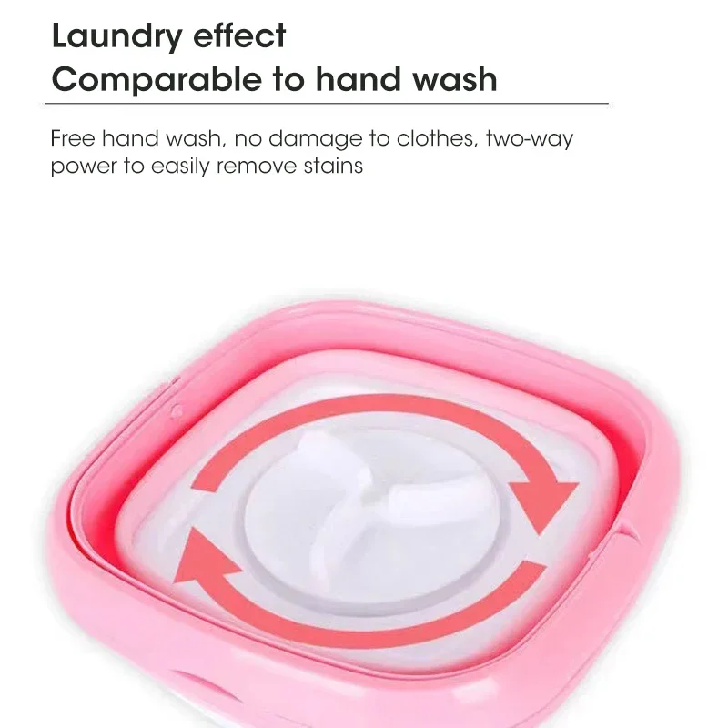 2024 New Washing Machine For Clothes With Dryer Bucket Washing For Socks Underwear Mini Washing Machine With Drying Centrifuge 4