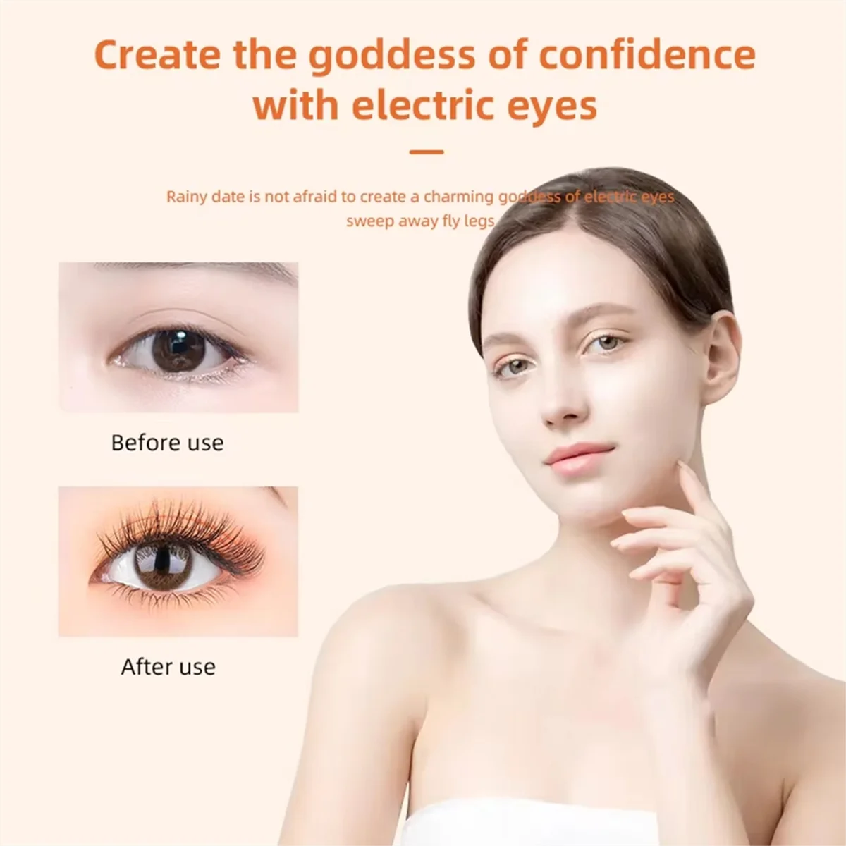Type-C 고속 충전 기능을 갖춘 전기 속눈썹 컬러 AJAS