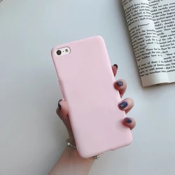 Silicon Cute Painted Case Bumper & Phone Shell - iPhone 5 5 s SE2016 (Pink)