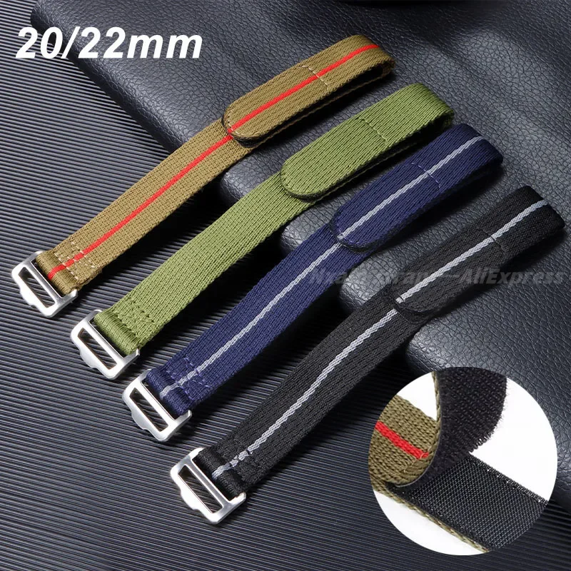 Nylon Canvas Watch Strap - Military Sports Style, Unisex Replacement Wristband