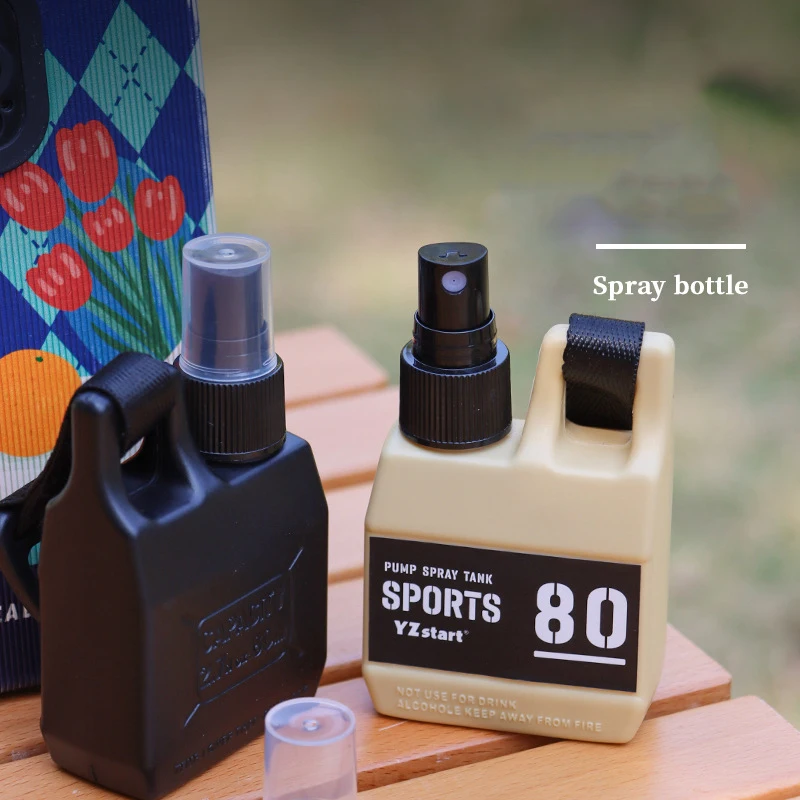 80ml Outdoor Camping Portable Pump Refillable Spray Bottle Empty Cosmetic Containers Atomizer Bottle Travel