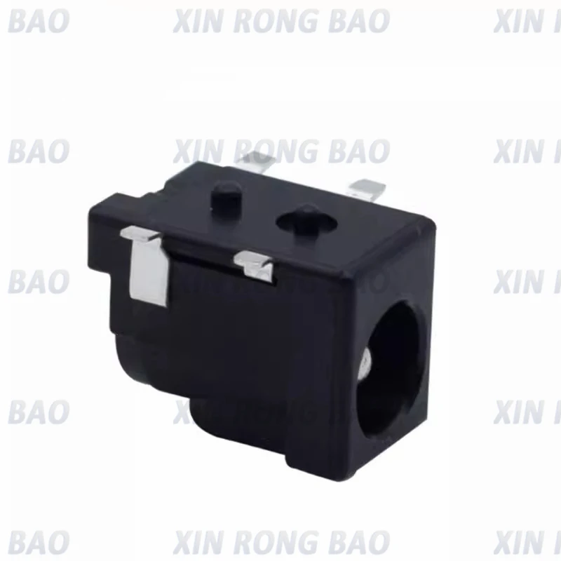10Pcs SMD DC-005 DC-050 DC Power Jack Socket Connector DC005 5.5*2.1mm 5.5*2.5mm 2.1 / 2.5 socket Round the needle Black