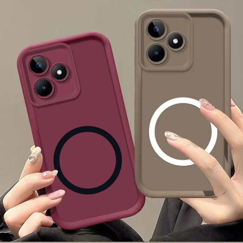Magnetic Sticker Soft Silicon Phone Case