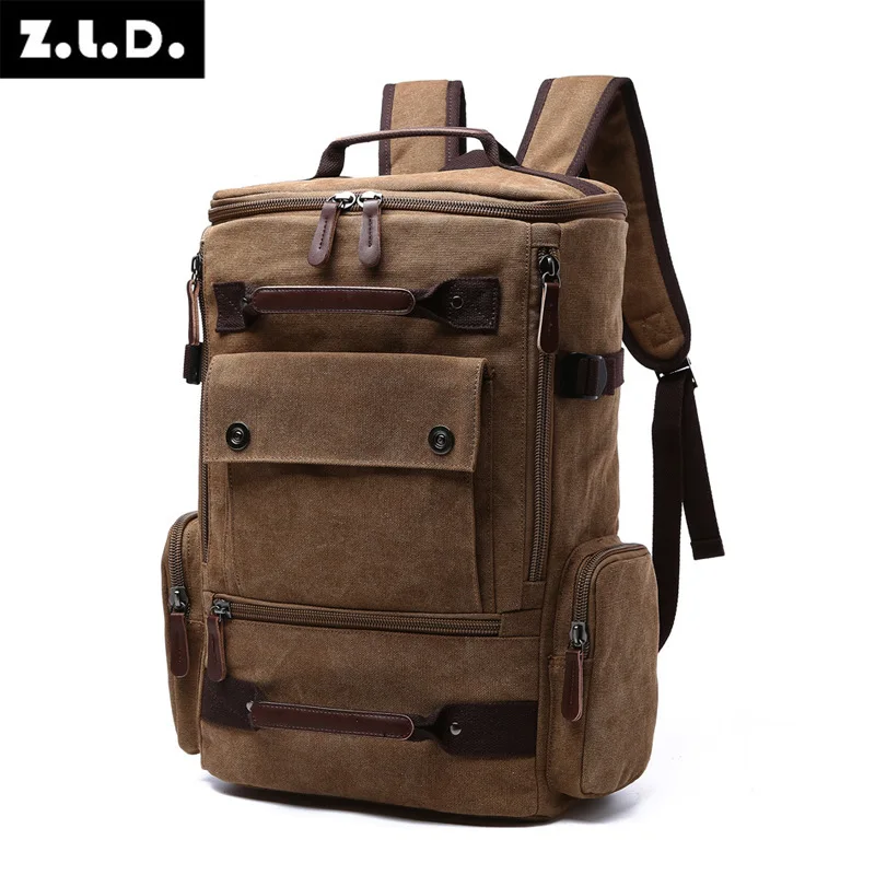 

Men's Backpack Vintage Canvas Backpack School Bag Men's Travel Bags Large Capacity Backpack Laptop Backpack Bag Rucksack