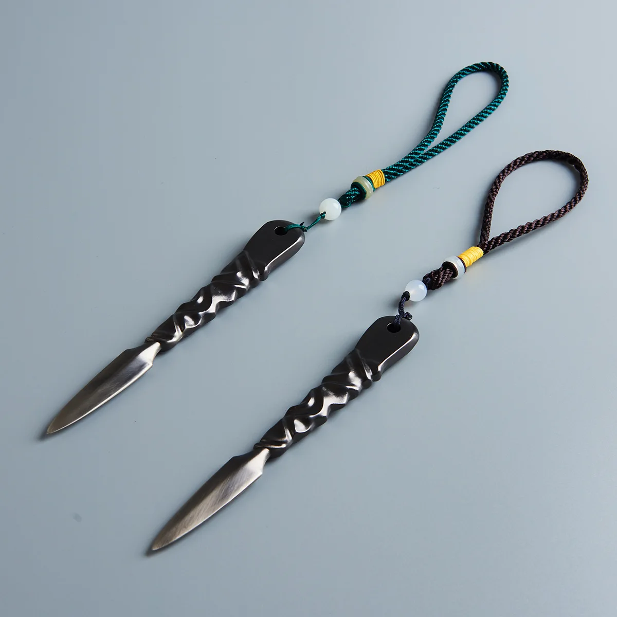 Pu 'er Tea Knife Basalt Iron Tea Knife Handmade Dark Cone Pig Iron Alloy Needle Set Accessories