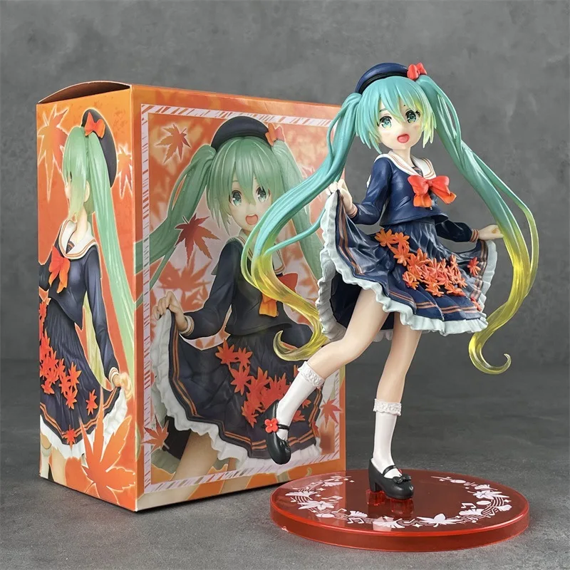 19Cm Boxed Anime Hatsune Miku Cantante Virtuale Manga Figurine Cenerentola Hatsune Miku Pvc Action Figure Kawaii Modello Regalo