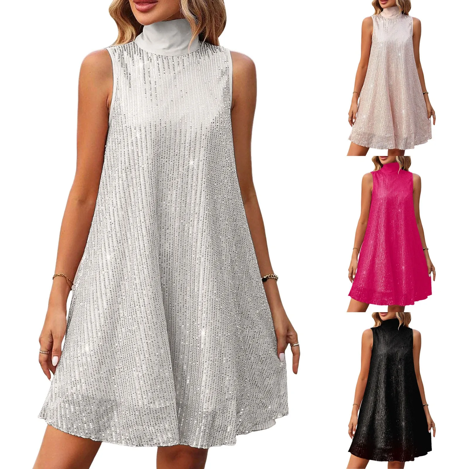 Elegant Party Dress Elegant Sequin Great For All Occasions.  S-2x picture