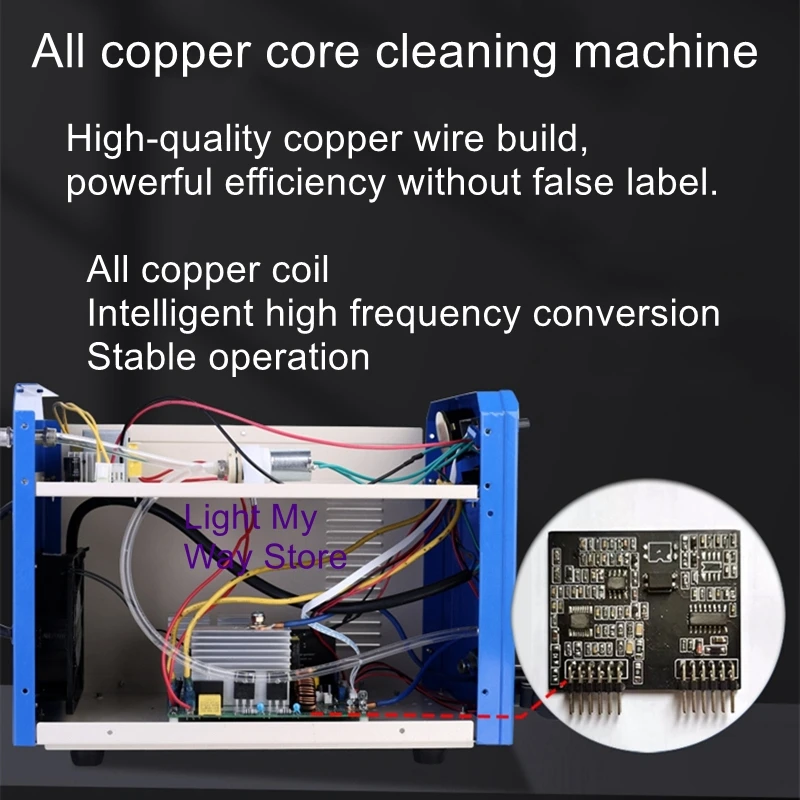 Welding seam supply liquid frequency cleaning machine stainless steel electrolytic welding spot polishing machine 5