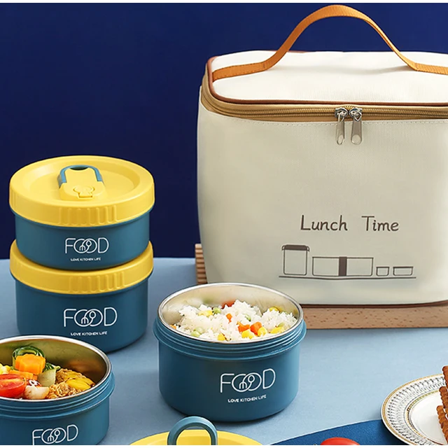 Beige Stainless Steel Lunch Box Comes With Insulated Bag, Soup Box,  Portable Breakfast Box, Kitchen Accessories For Back To School, Class,  College, School Supplies, Kitchen Organizers And Storage, Kitchen  Accessories - Temu