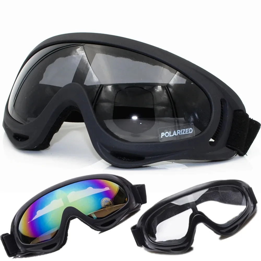 Tactical windproof motorcycle goggles face mask protective set