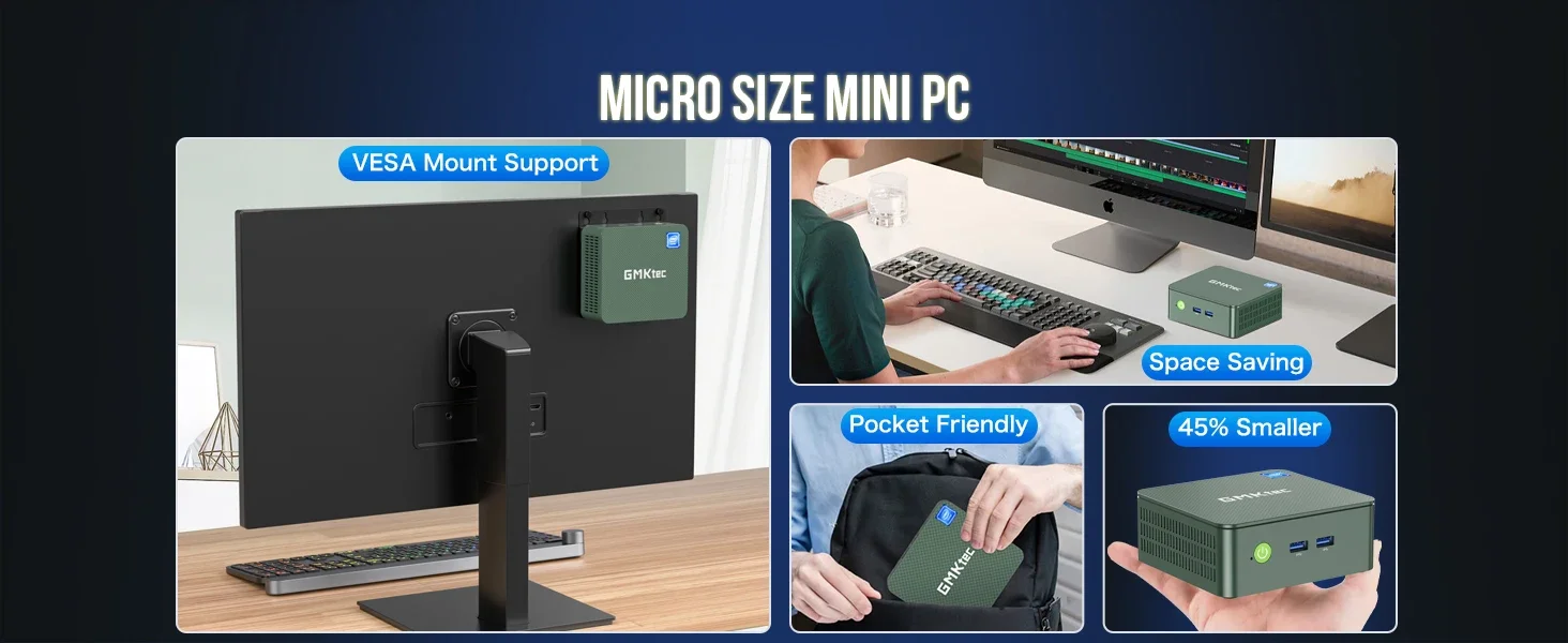 GMKtec G3 Plus 16+512GB ミニpc twin-n50 NucBox G3 Plus--Enhanced Performance Mini PC With Intel N150