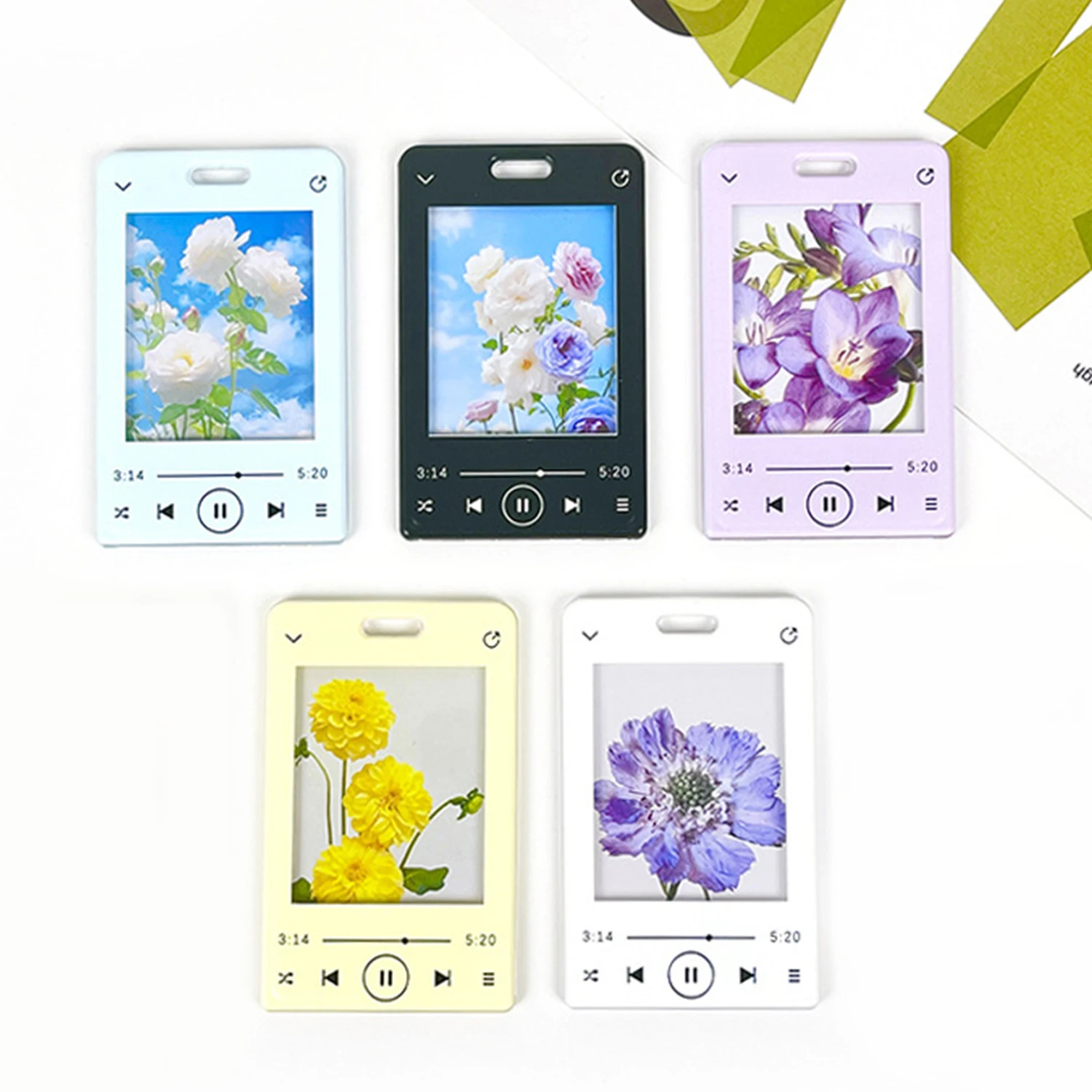 

Photocard Frame Music Player Printed Card Display Photo Holder Photo Protection Card Sleeve Candy Color Card Holder Decoration