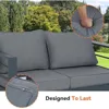 Patio Furniture Sets with Coffee Table, Water-Resistant Cushions, 5 Pcs Conversation Sets Backyard Sofa and Chairs for Outdoor 3