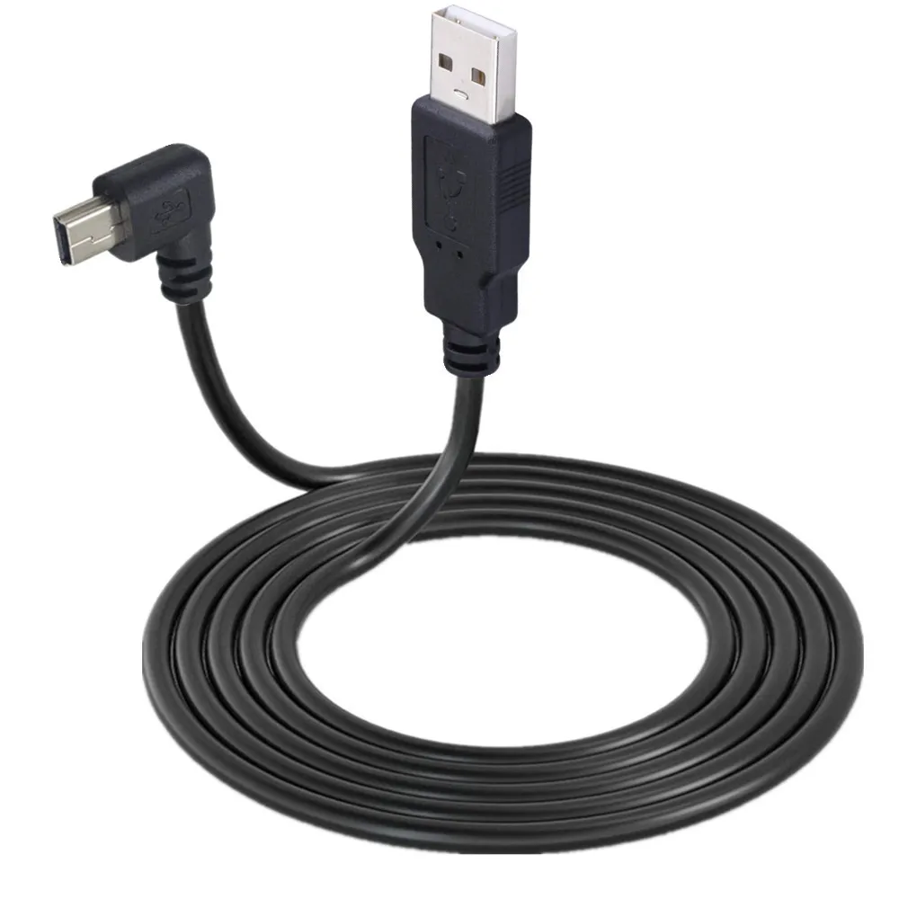 USB Charging Cable USB Adapter Cable MINI USB 90 DEGREE 0.25M 1.5M 3M