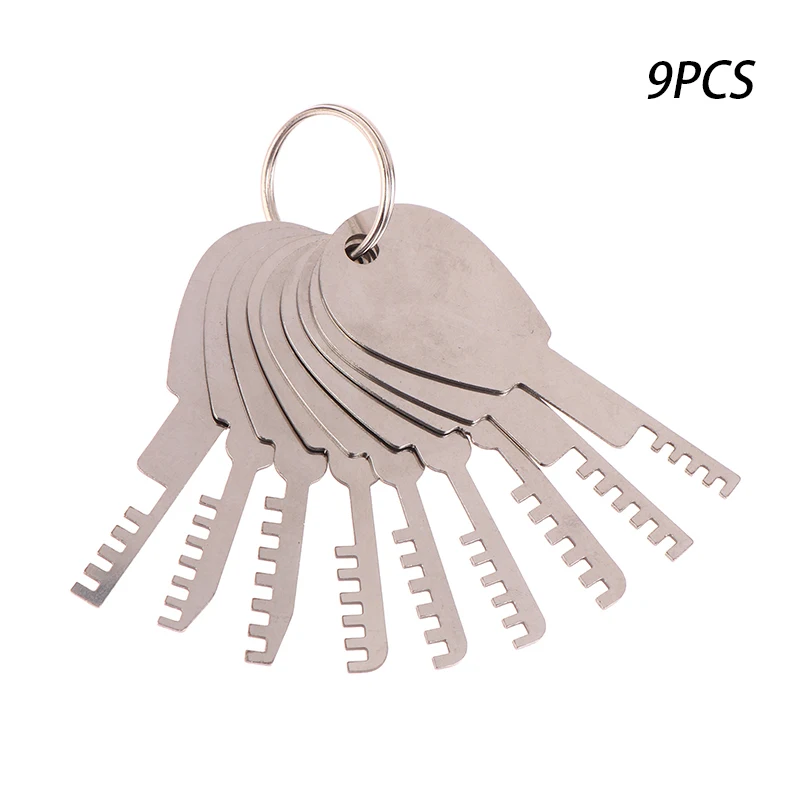HUK Tools Stainless Steel Comb Lock 9in1 Full Set Repair Tool Bypass Method