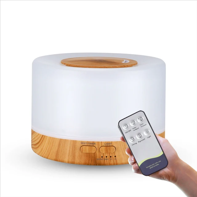 New Air Humidifier Essential Oil Diffuser  500ML 700ML With Lights Remote Control Ultrasound Electric Aromatherapy Diffuser 3