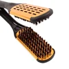 Pro Hairdressing Straightener Nylon Hair Straightening Double Brushes V Shape Comb Clamp Not Hurt Styling Tools DIY Home 4