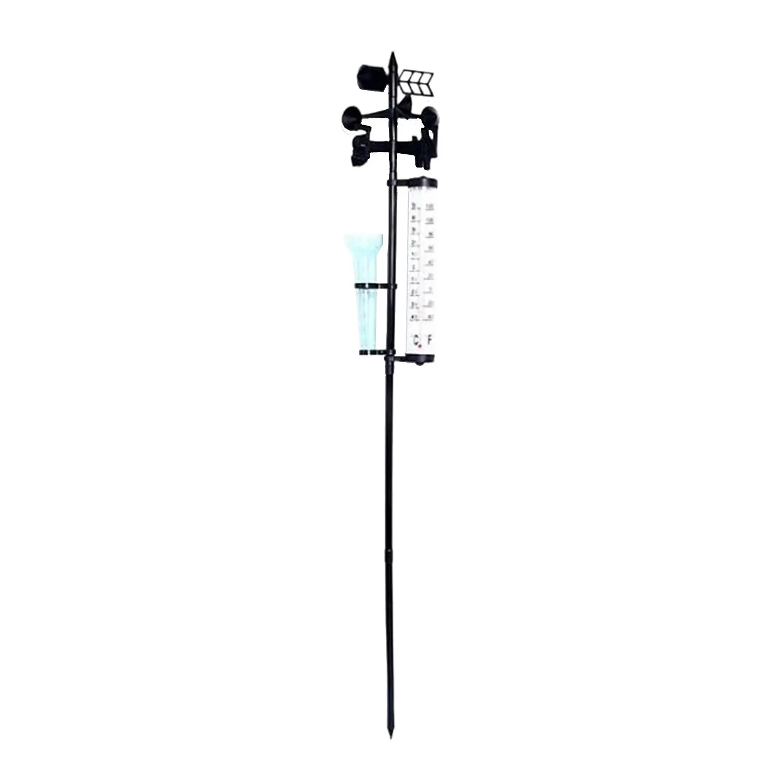 3-in-1 Weather Station Rain Gauge Thermometer Weather Vane for Yard Farm 3-in-1 Weather Station Rain Gauge Thermometer Weather Vane for Yard Farm