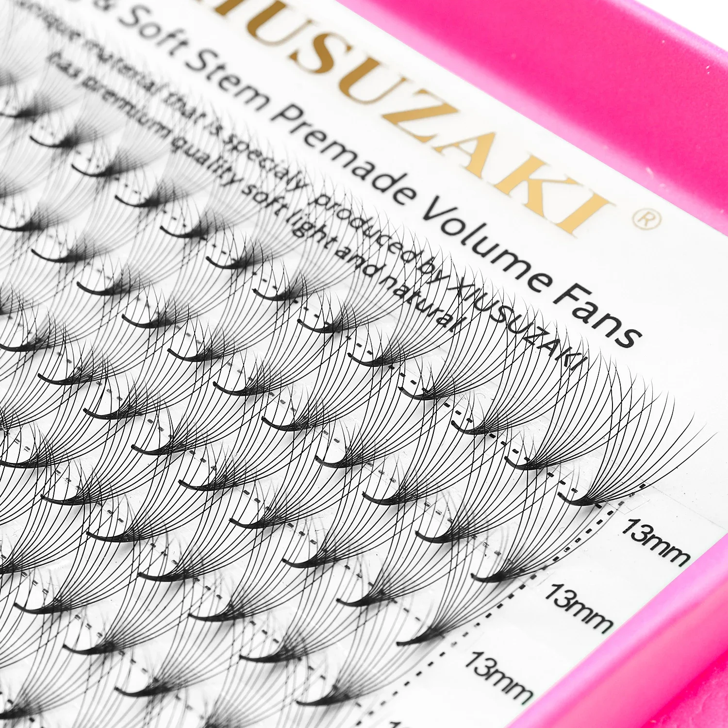 XIUSUZAKI 16Lines Premade Volume Fans Eyelashes Extension 3D 4D 5D 6D 7D 8D 9D 10D 12D 14D 16D Pointy Base Russian Volume Lashes
