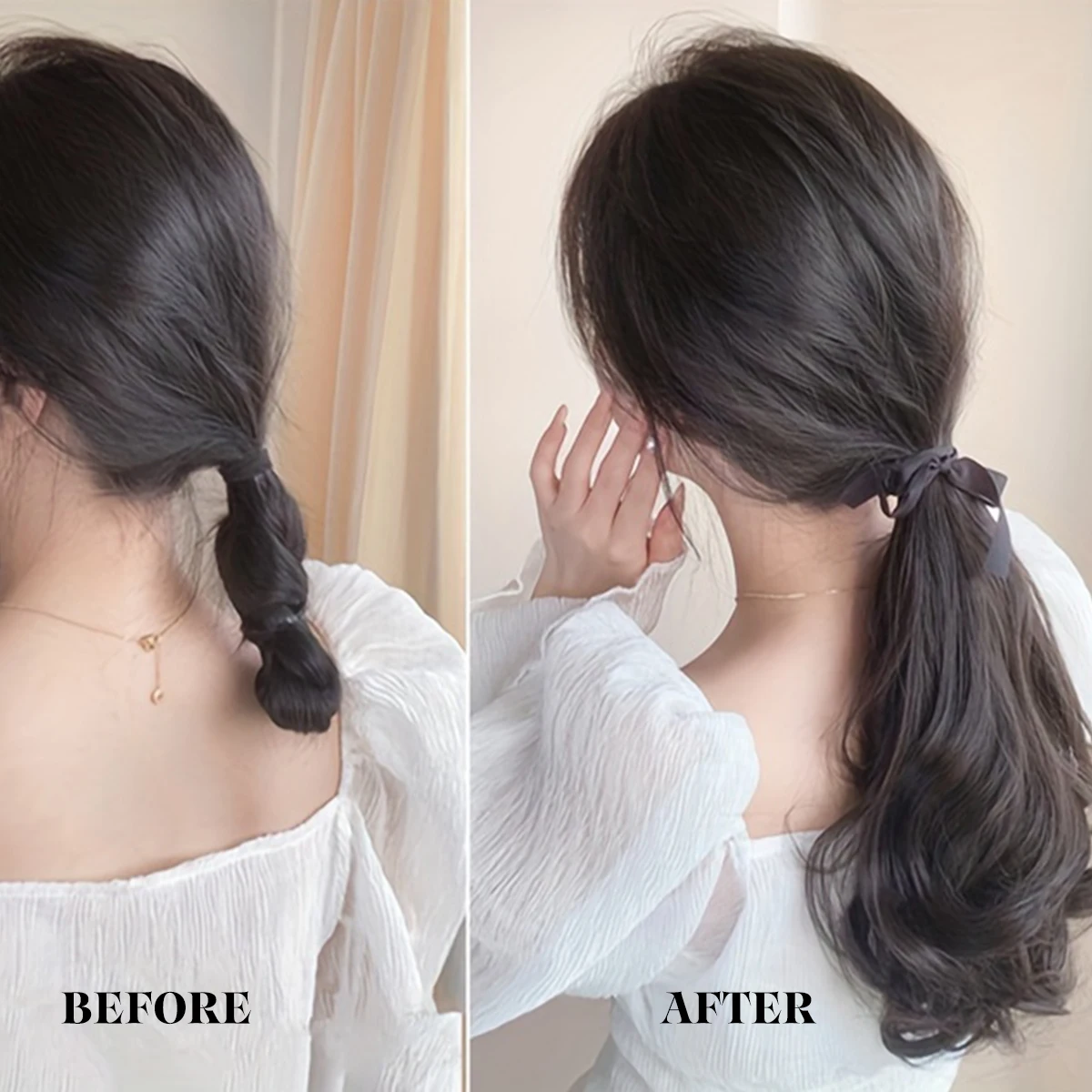 Synthetic Strap Ponytail Hair Extension Wig Curly Ponytail Surrounding Woman's Ponytail Clip In Hairpiece Hair Accessories