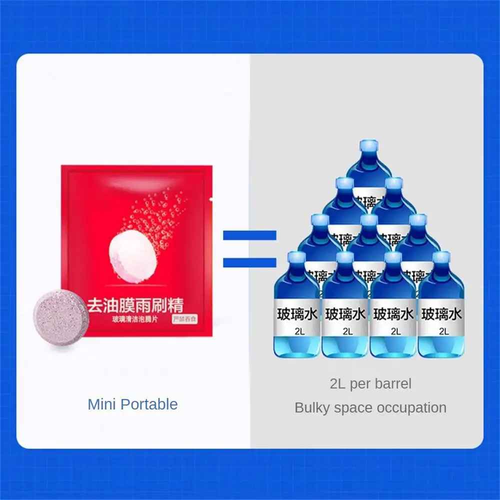 

New Car Windshield Cleaner Oil Film Remover Effervescent Tablets Glass Solid Cleaning Agent Wiper Car Cleaning Accessories