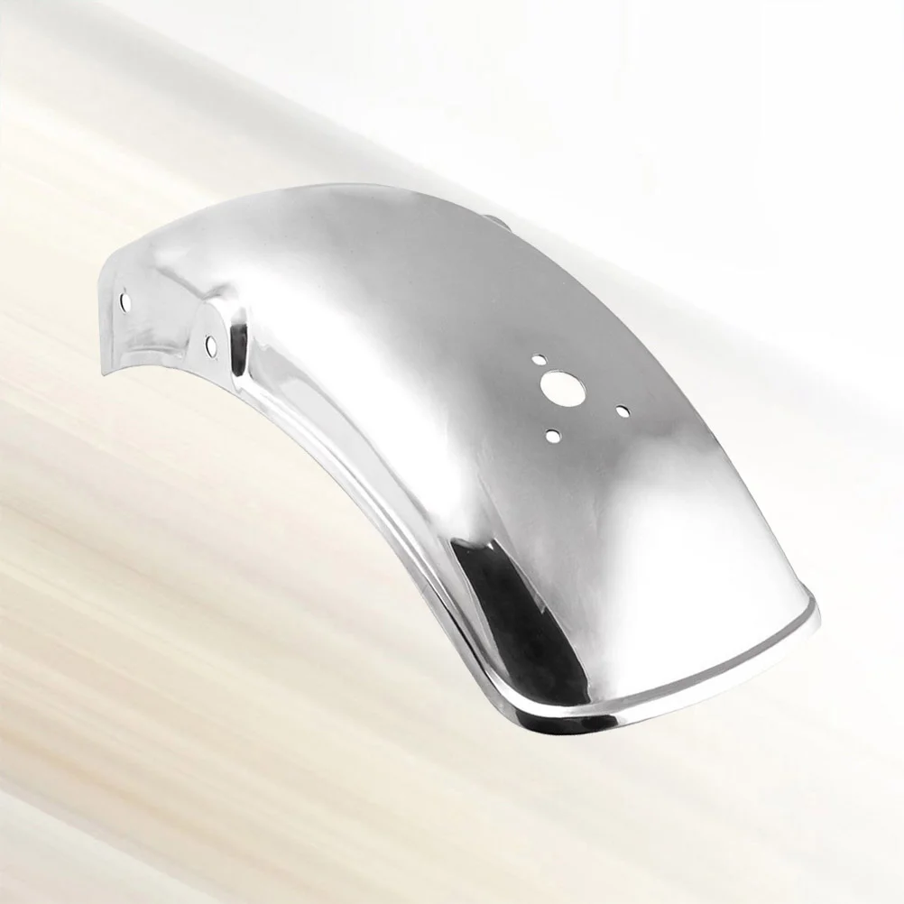 

Motorcycle Rear Wheel Mudguard Universal Rear Cover Accessories for Scooter (Silver)